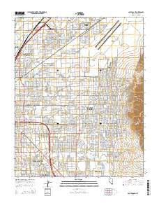 Las Vegas NE Nevada Current topographic map, 1:24000 scale, 7.5 X 7.5 Minute, Year 2014