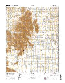 Last Chance Range Nevada Current topographic map, 1:24000 scale, 7.5 X 7.5 Minute, Year 2014