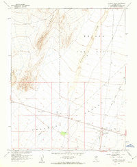 Lathrop Wells Nevada Historical topographic map, 1:24000 scale, 7.5 X 7.5 Minute, Year 1961