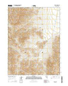 Lee Peak Nevada Current topographic map, 1:24000 scale, 7.5 X 7.5 Minute, Year 2014