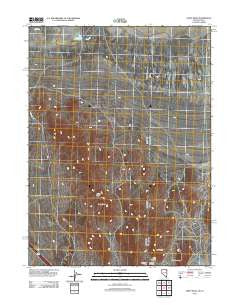Leppy Peak Nevada Historical topographic map, 1:24000 scale, 7.5 X 7.5 Minute, Year 2012