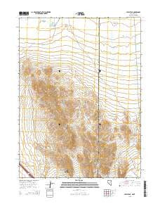 Leppy Peak Nevada Current topographic map, 1:24000 scale, 7.5 X 7.5 Minute, Year 2015