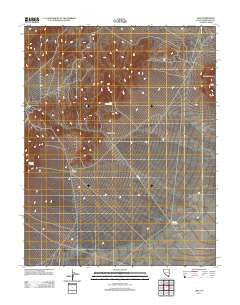 Lida Nevada Historical topographic map, 1:24000 scale, 7.5 X 7.5 Minute, Year 2011