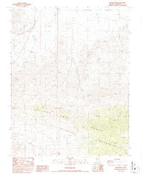Lida Wash SW Nevada Historical topographic map, 1:24000 scale, 7.5 X 7.5 Minute, Year 1987