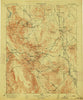 Lida Nevada Historical topographic map, 1:250000 scale, 1 X 1 Degree, Year 1913