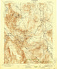 Lida Nevada Historical topographic map, 1:250000 scale, 1 X 1 Degree, Year 1913