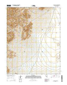 Lida Wash NW Nevada Current topographic map, 1:24000 scale, 7.5 X 7.5 Minute, Year 2014