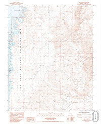 Lime Wash Nevada Historical topographic map, 1:24000 scale, 7.5 X 7.5 Minute, Year 1983