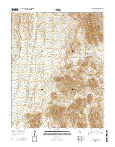 Lime Mountain Nevada Current topographic map, 1:24000 scale, 7.5 X 7.5 Minute, Year 2014