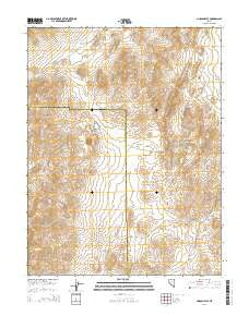 Lincoln Flat Nevada Current topographic map, 1:24000 scale, 7.5 X 7.5 Minute, Year 2014