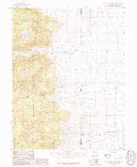 Little Horse Canyon Nevada Historical topographic map, 1:24000 scale, 7.5 X 7.5 Minute, Year 1986