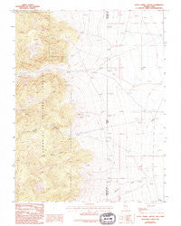 Little Horse Canyon Nevada Historical topographic map, 1:24000 scale, 7.5 X 7.5 Minute, Year 1986