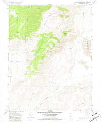 Little Huntoon Valley Nevada Historical topographic map, 1:24000 scale, 7.5 X 7.5 Minute, Year 1967