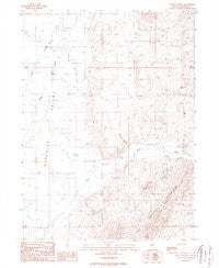 Little Poverty Nevada Historical topographic map, 1:24000 scale, 7.5 X 7.5 Minute, Year 1988