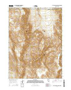 Little Coleman Canyon Nevada Current topographic map, 1:24000 scale, 7.5 X 7.5 Minute, Year 2015