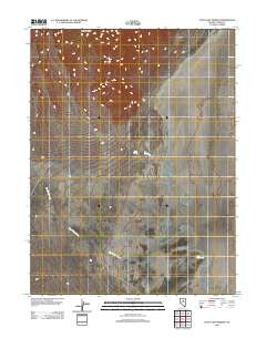 Little Hot Springs Nevada Historical topographic map, 1:24000 scale, 7.5 X 7.5 Minute, Year 2012