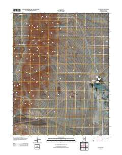Lockes Nevada Historical topographic map, 1:24000 scale, 7.5 X 7.5 Minute, Year 2012