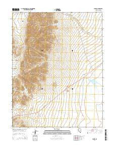 Lockes Nevada Current topographic map, 1:24000 scale, 7.5 X 7.5 Minute, Year 2014