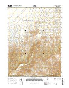 Logan Peak Nevada Current topographic map, 1:24000 scale, 7.5 X 7.5 Minute, Year 2014