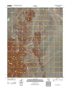 Lone Mountain Nevada Historical topographic map, 1:24000 scale, 7.5 X 7.5 Minute, Year 2012