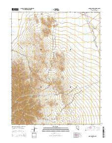 Lone Mountain Nevada Current topographic map, 1:24000 scale, 7.5 X 7.5 Minute, Year 2014