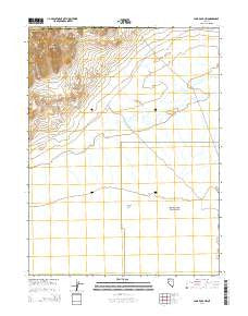 Lone Rock NW Nevada Current topographic map, 1:24000 scale, 7.5 X 7.5 Minute, Year 2014