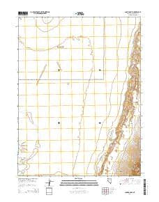 Lone Rock SE Nevada Current topographic map, 1:24000 scale, 7.5 X 7.5 Minute, Year 2014
