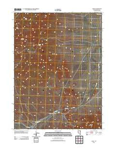 Loray Nevada Historical topographic map, 1:24000 scale, 7.5 X 7.5 Minute, Year 2012
