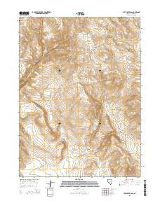 Lost Creek Pass Nevada Current topographic map, 1:24000 scale, 7.5 X 7.5 Minute, Year 2015