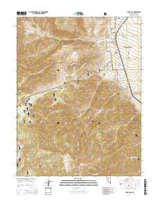 Lucky Boy Nevada Current topographic map, 1:24000 scale, 7.5 X 7.5 Minute, Year 2014
