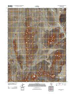 Lunar Crater Nevada Historical topographic map, 1:24000 scale, 7.5 X 7.5 Minute, Year 2012