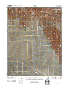 Luning Nevada Historical topographic map, 1:24000 scale, 7.5 X 7.5 Minute, Year 2011