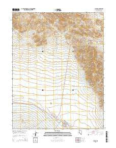 Luning Nevada Current topographic map, 1:24000 scale, 7.5 X 7.5 Minute, Year 2014