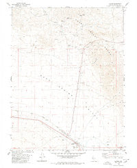 Luning Nevada Historical topographic map, 1:24000 scale, 7.5 X 7.5 Minute, Year 1980