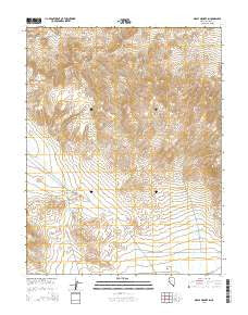 Mable Mountain Nevada Current topographic map, 1:24000 scale, 7.5 X 7.5 Minute, Year 2014