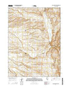 Mahala Creek East Nevada Current topographic map, 1:24000 scale, 7.5 X 7.5 Minute, Year 2014