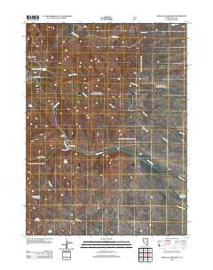 Mahala Creek West Nevada Historical topographic map, 1:24000 scale, 7.5 X 7.5 Minute, Year 2012