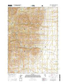 Mahala Creek West Nevada Current topographic map, 1:24000 scale, 7.5 X 7.5 Minute, Year 2015