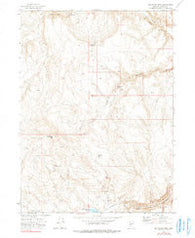 Mahogany Mtn Nevada Historical topographic map, 1:24000 scale, 7.5 X 7.5 Minute, Year 1972