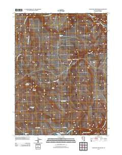 Mahogany Mountain Nevada Historical topographic map, 1:24000 scale, 7.5 X 7.5 Minute, Year 2011