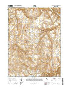 Mahogany Mountain Nevada Current topographic map, 1:24000 scale, 7.5 X 7.5 Minute, Year 2015