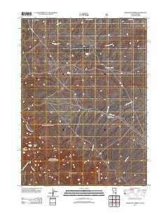 Mahogany Spring Nevada Historical topographic map, 1:24000 scale, 7.5 X 7.5 Minute, Year 2011