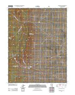 Majors Place Nevada Historical topographic map, 1:24000 scale, 7.5 X 7.5 Minute, Year 2012