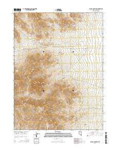 Majuba Mountain Nevada Current topographic map, 1:24000 scale, 7.5 X 7.5 Minute, Year 2014