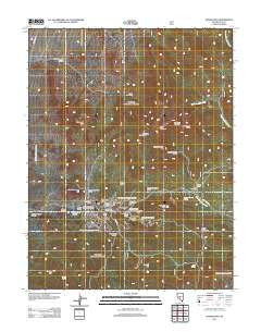 Manhattan Nevada Historical topographic map, 1:24000 scale, 7.5 X 7.5 Minute, Year 2011