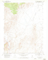 Manhattan Mtn NE Nevada Historical topographic map, 1:24000 scale, 7.5 X 7.5 Minute, Year 1969