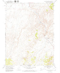 Manhattan Mtn NW Nevada Historical topographic map, 1:24000 scale, 7.5 X 7.5 Minute, Year 1969