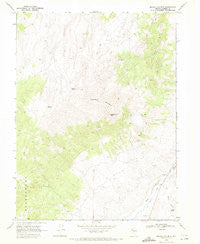 Manhattan Mtn Nevada Historical topographic map, 1:24000 scale, 7.5 X 7.5 Minute, Year 1969