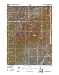 Manhattan Mountain Nevada Historical topographic map, 1:24000 scale, 7.5 X 7.5 Minute, Year 2011