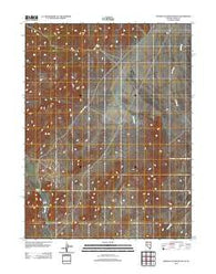 Manhattan Mountain NE Nevada Historical topographic map, 1:24000 scale, 7.5 X 7.5 Minute, Year 2011